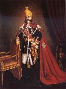 Maujdar Khan Hyderabad Nawab Sir Mahbub Ali Khan Bahadur Fateh Jung of Hyderabad and Berar painting